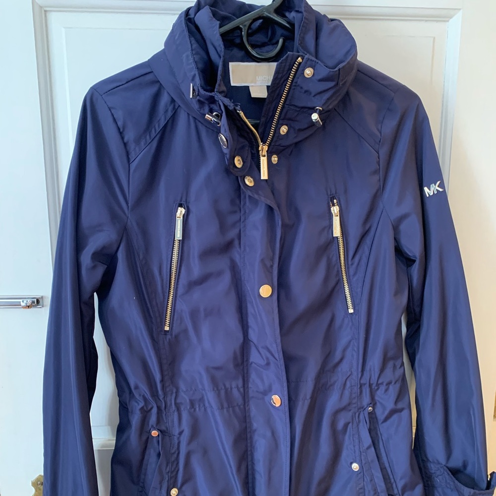 Michael Kors Rain Jacket with Gold Accents